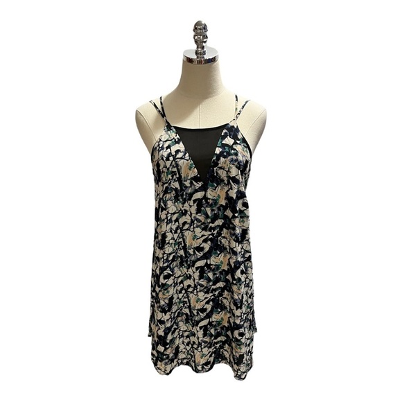 ASTR Printed Swing Strappy Mesh Detail Mini Dress Women's Size medium - Picture 11 of 15